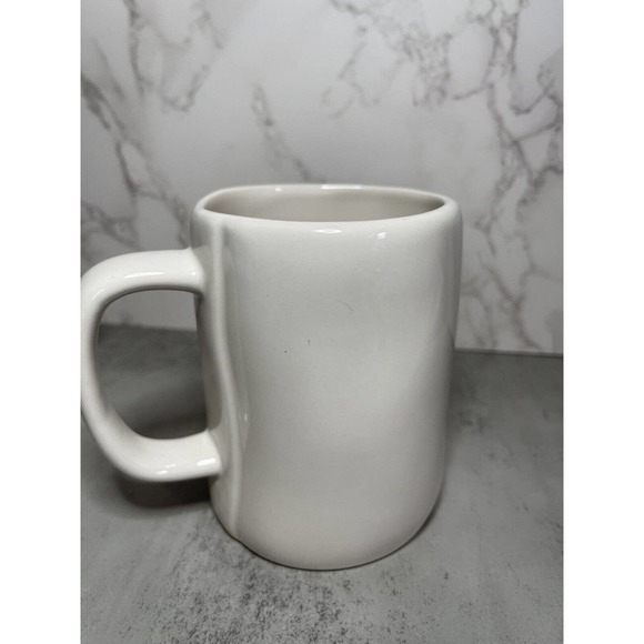 Rae Dunn Magenta BLESSED White Coffee Mug Artisan Collection 192 Tea Cup - Picture 3 of 8